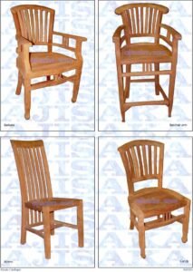 ajisaka AQ Series HAL25 low 213x300 - Teak Dining Chair